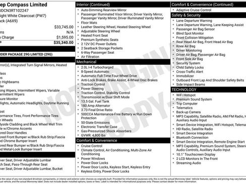 Certified 2024 Jeep Compass Limited AWD/4WD image 42