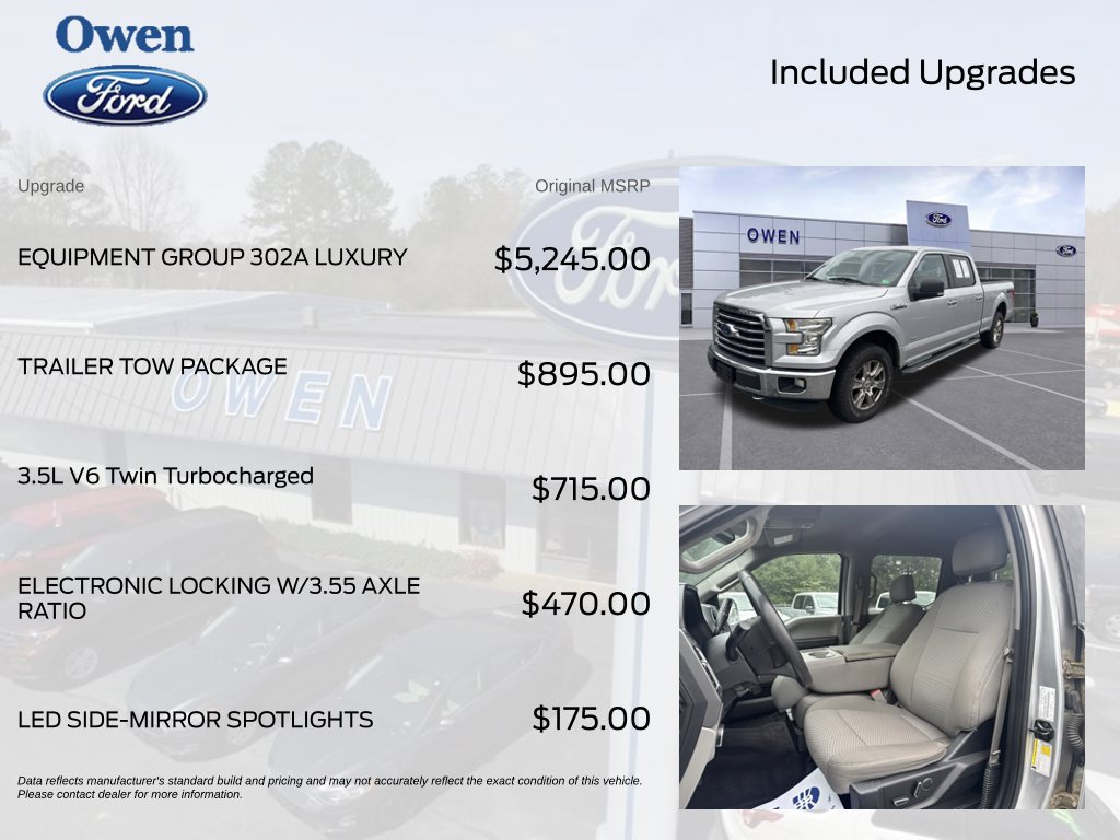 Used 2016 Ford F150 XLT w/ Equipment Group 302A Luxury AWD/4WD image 4