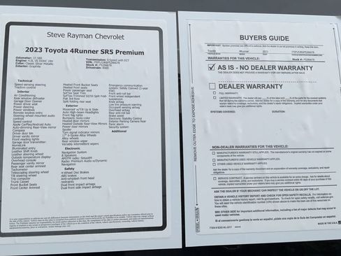 Used 2023 Toyota 4Runner SR5 Premium w/ Moonroof Package RWD image 26