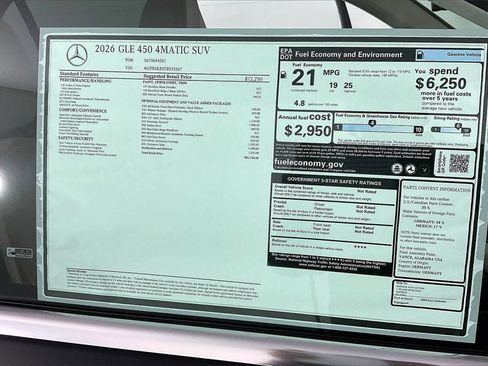 New 2026 Mercedes-Benz GLE 450 GLE 450 image 14