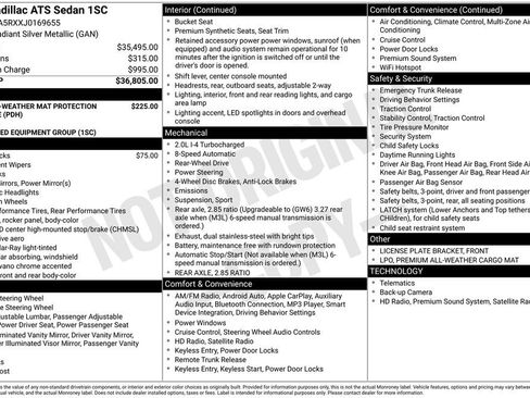 Used 2018 Cadillac ATS 2.0T Sedan image 2