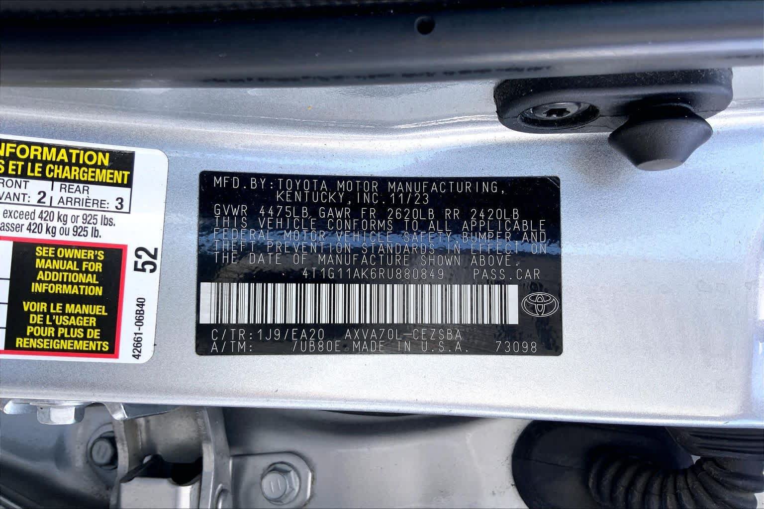 Used 2024 Toyota Camry SE FWD image 36