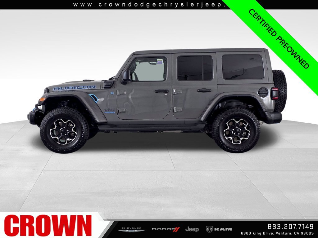 Used 2021 Jeep Wrangler Unlimited Rubicon 4xe w/ Steel Bumper Group AWD/4WD image 4