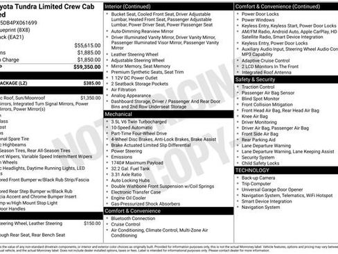 Used 2023 Toyota Tundra Limited w/ Power Package AWD/4WD image 29
