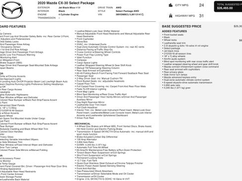 Used 2020 MAZDA CX-30 AWD w/ Select Package image 5