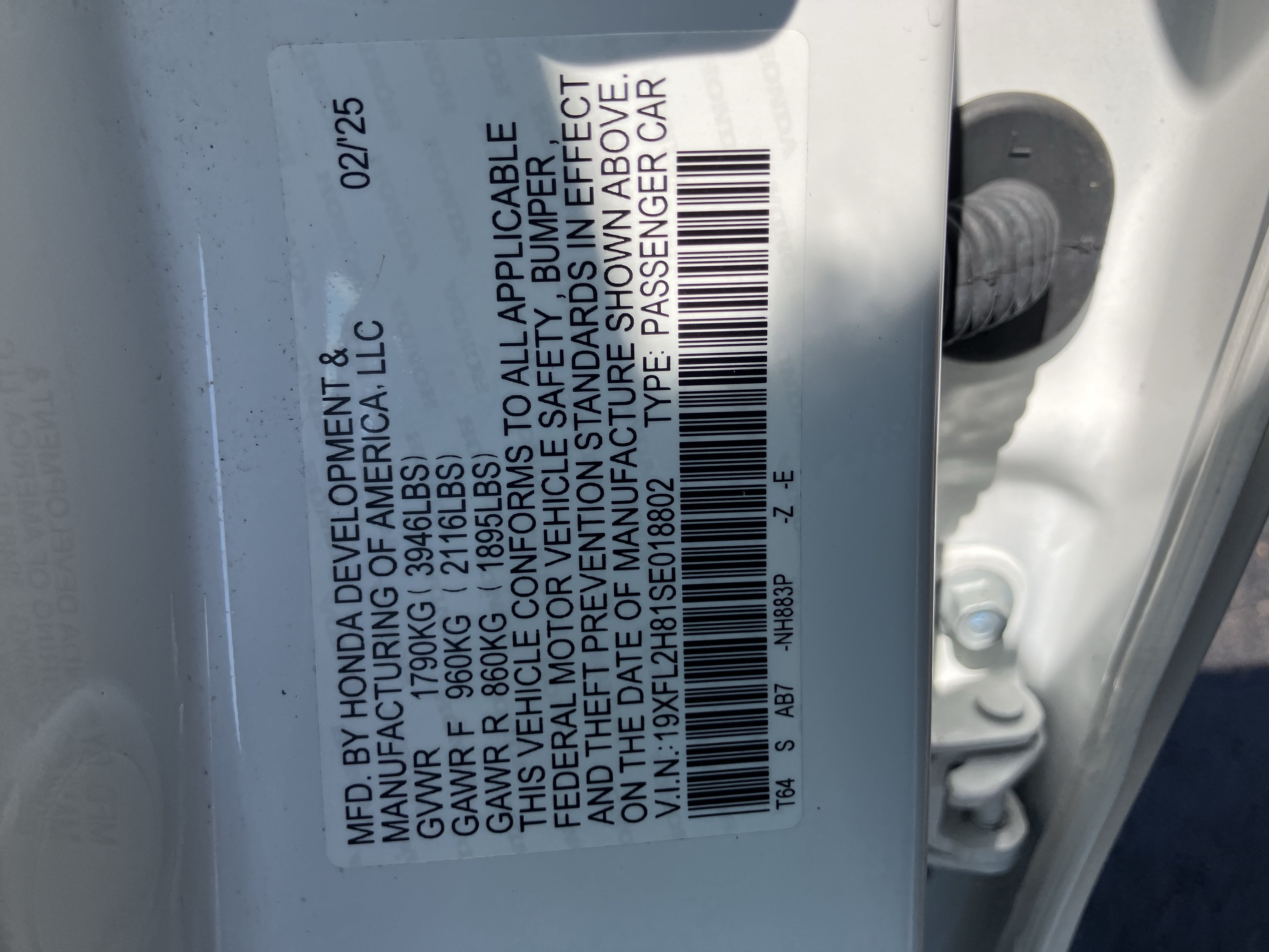 Certified 2025 Honda Civic Sport image 36