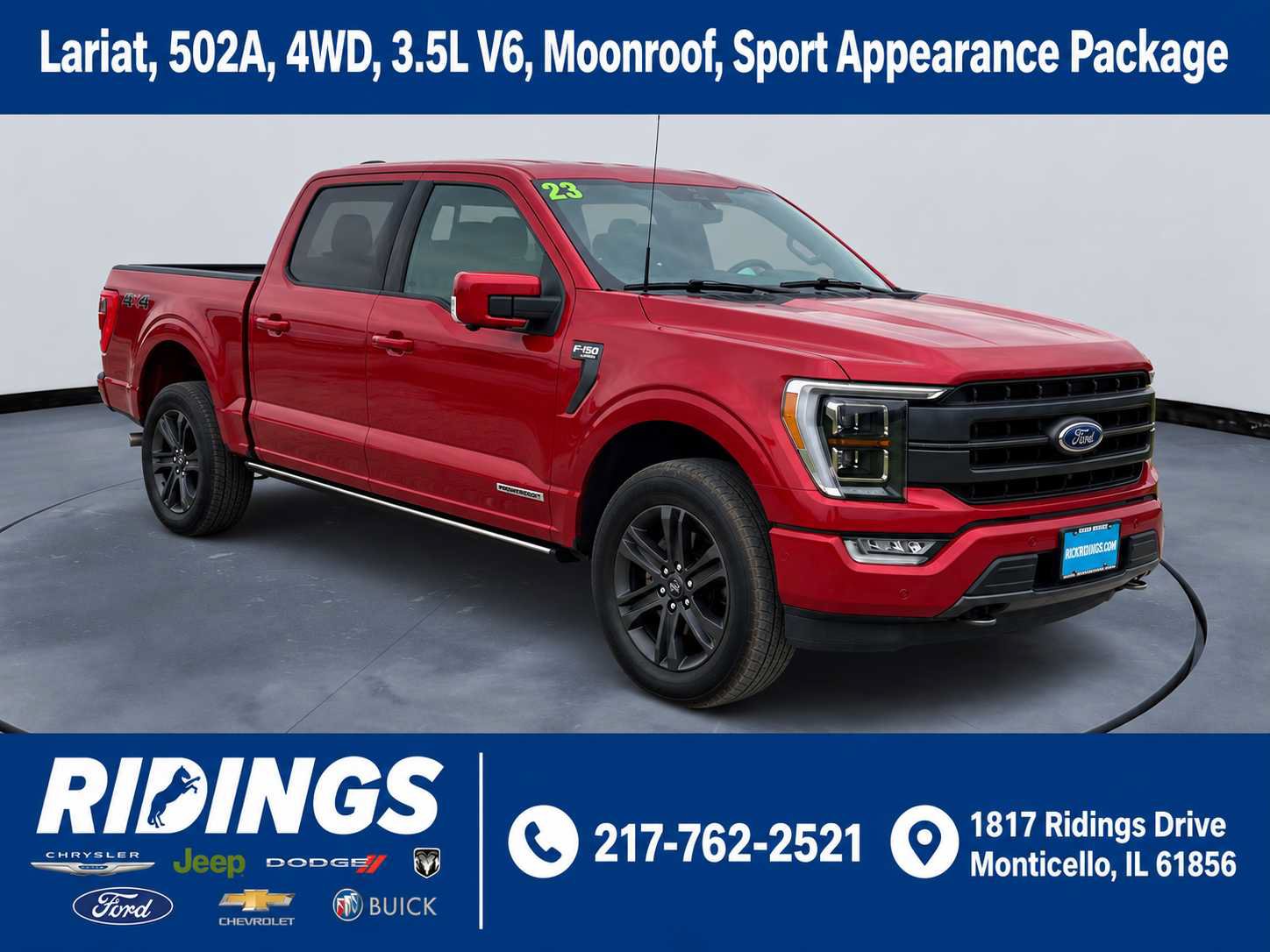Used 2023 Ford F150 Lariat w/ Equipment Group 502A High AWD/4WD image 1
