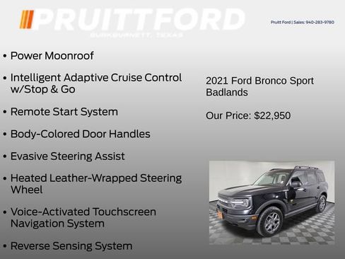 Used 2021 Ford Bronco Sport Badlands w/ Badlands Package AWD/4WD image 25