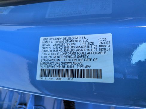 Certified 2025 Honda Pilot TrailSport image 36