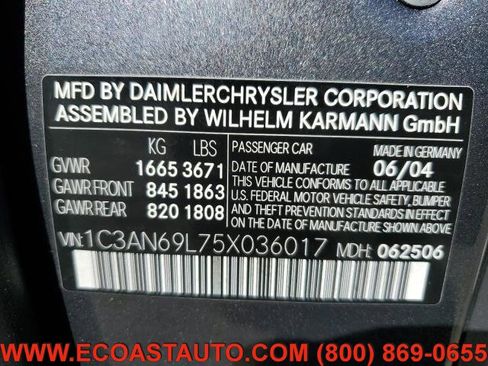 Used 2005 Chrysler Crossfire Limited image 11