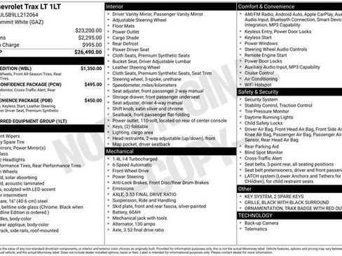 Used 2020 Chevrolet Trax LT w/ Redline Edition FWD image 37