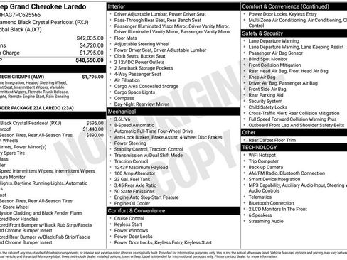 Used 2023 Jeep Grand Cherokee Laredo w/ Luxury Tech Group I AWD/4WD image 43