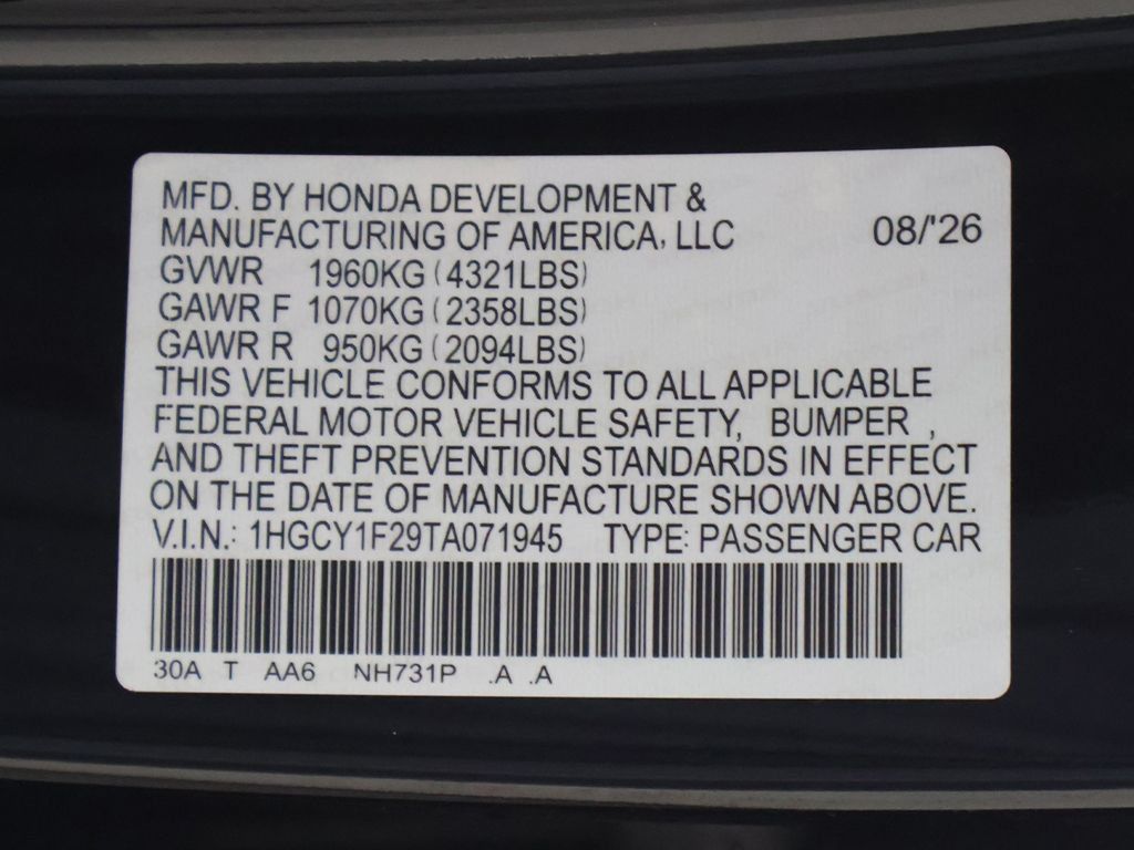 New 2026 Honda Accord LX image 25