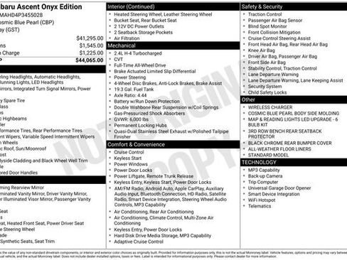 Used 2023 Subaru Ascent Onyx Edition image 20