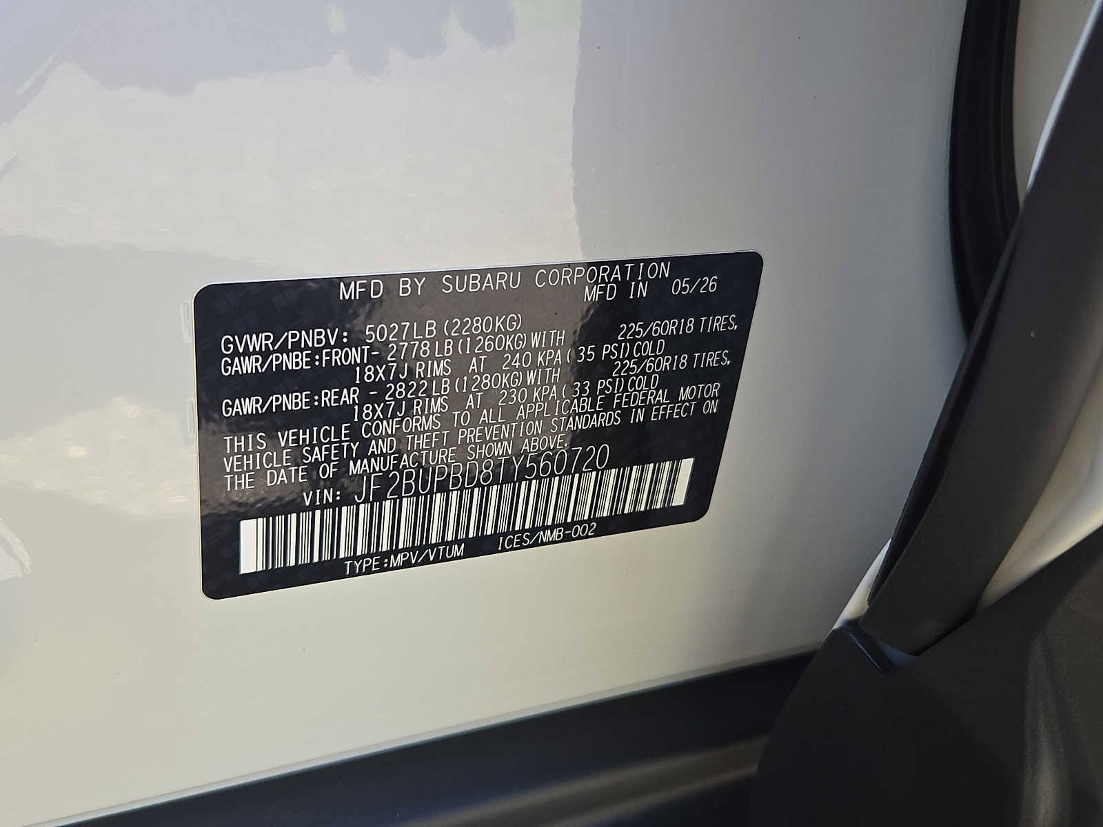 New 2026 Subaru Outback Premium AWD/4WD image 9