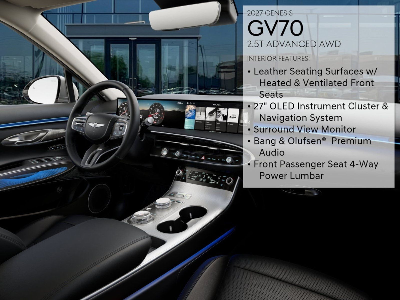 New 2027 Genesis GV70 2.5T Advanced AWD/4WD image 15