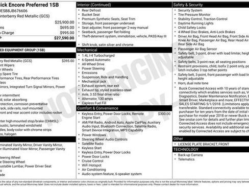 Used 2018 Buick Encore Preferred image 7