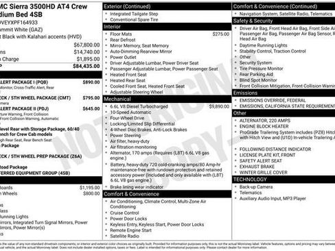 Used 2023 GMC Sierra 3500 AT4 w/ Driver Alert Package I image 32