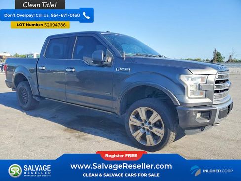 Used 2016 Ford F150 Limited w/ Trailer Tow Package AWD/4WD image 5