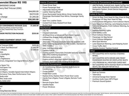 Used 2022 Chevrolet Blazer RS w/ Enhanced Convenience Package image 4