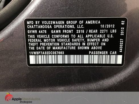 Used 2013 Volkswagen Passat 2.5 SE image 28