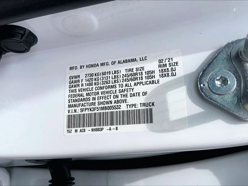Used 2021 Honda Ridgeline RTL image 34