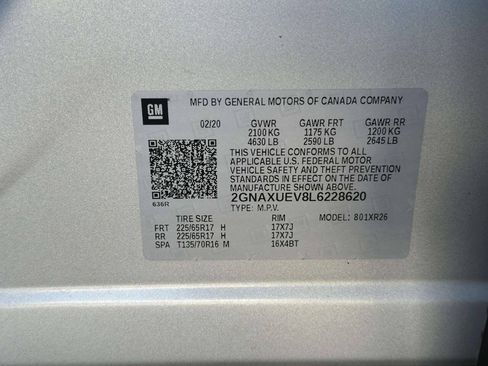 Used 2020 Chevrolet Equinox LT AWD/4WD image 26
