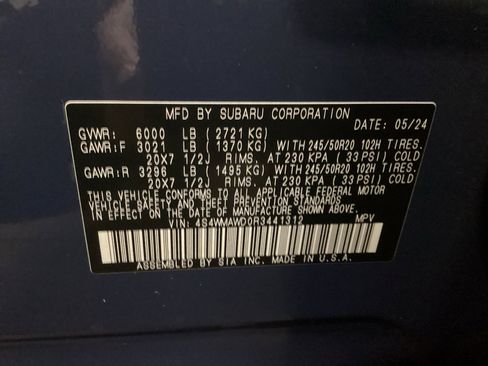 Certified 2024 Subaru Ascent Touring image 16