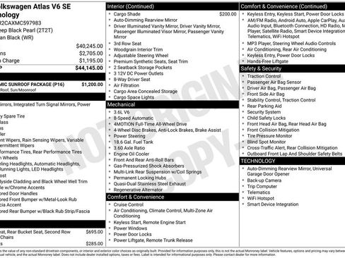 Used 2021 Volkswagen Atlas SE w/ Panoramic Sunroof Package AWD/4WD image 6