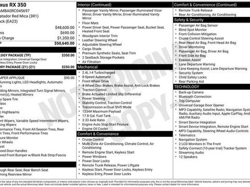 Used 2024 Lexus RX 350 FWD w/ Technology Package image 45