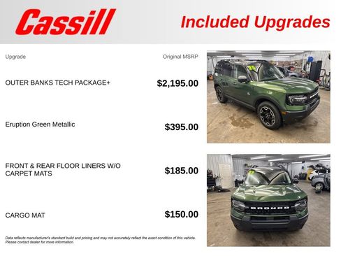 Used 2025 Ford Bronco Sport Outer Banks w/ Outer Banks Tech Package+ AWD/4WD image 32