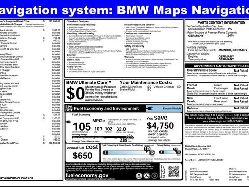 Used 2023 BMW i4 eDrive35 w/ Premium Package RWD image 4