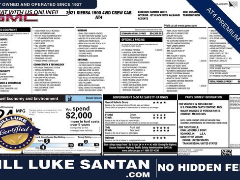 Used 2021 GMC Sierra 1500 AT4 w/ AT4 Premium Package image 1