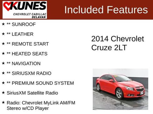 Used 2014 Chevrolet Cruze LT w/ RS Package image 3