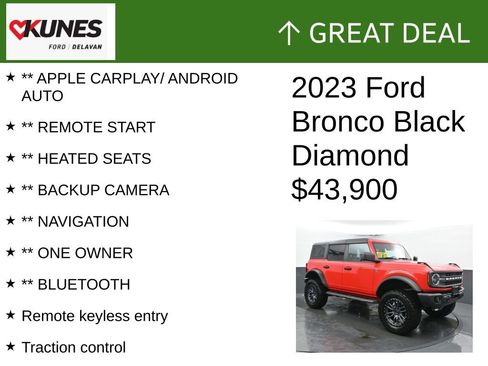 Used 2023 Ford Bronco Black Diamond image 2
