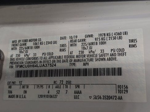 Used 2020 Ford Escape SEL image 33