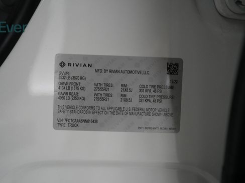 Used 2022 Rivian R1T Adventure image 26