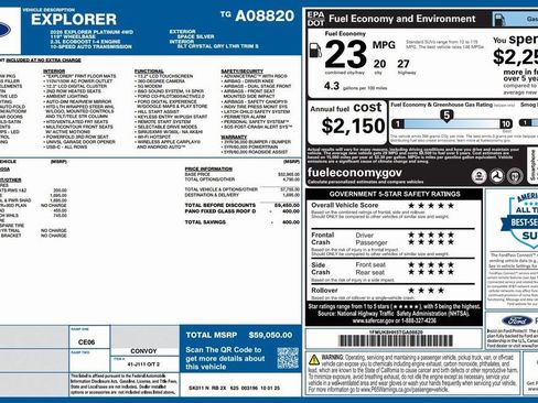 New 2026 Ford Explorer Platinum w/ LUX Leather Package image 2