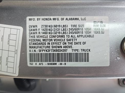 Used 2019 Honda Ridgeline RTL-E image 36