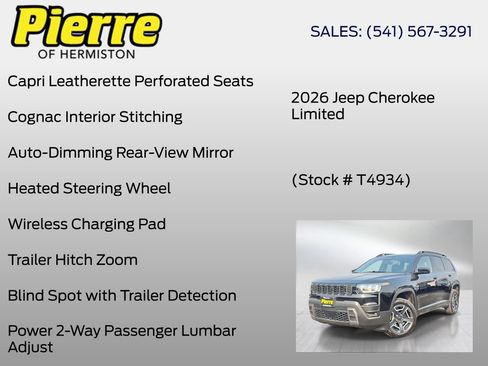 New 2026 Jeep Cherokee Limited AWD/4WD image 30