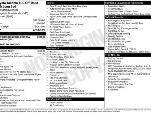 Certified 2020 Toyota Tacoma TRD Off-Road AWD/4WD image 32