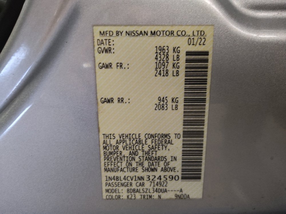 Used 2022 Nissan Altima 2.5 SR FWD image 33