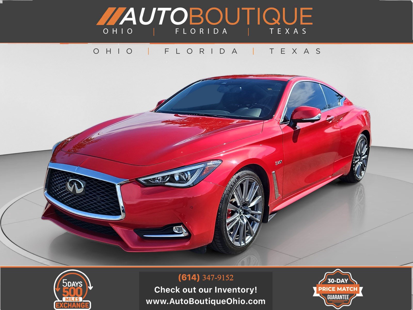 Used 2017 INFINITI Q60 Red Sport 400 AWD/4WD image 1