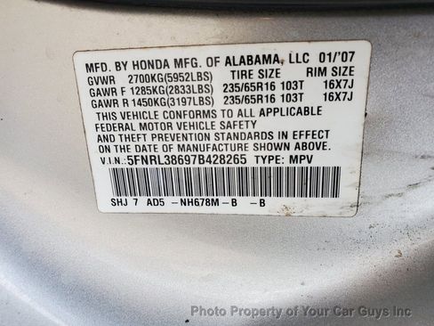Used 2007 Honda Odyssey EX-L image 25