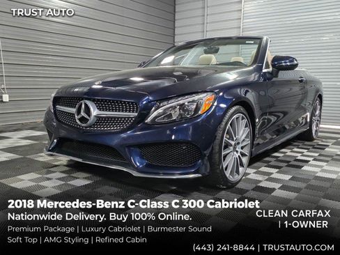Used 2018 Mercedes-Benz C 300 Cabriolet image 1