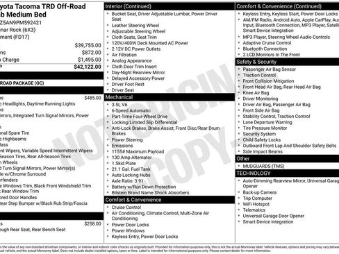 Used 2023 Toyota Tacoma TRD Off-Road image 34