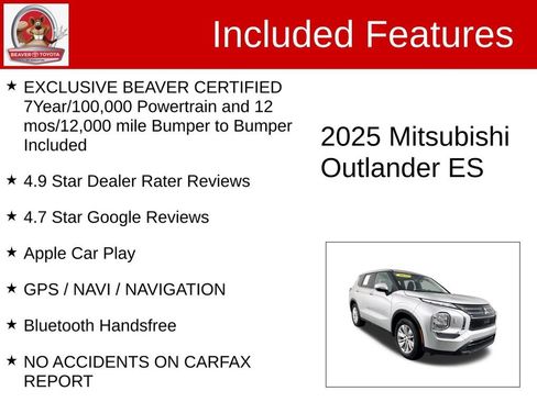 Used 2025 Mitsubishi Outlander ES AWD/4WD image 4