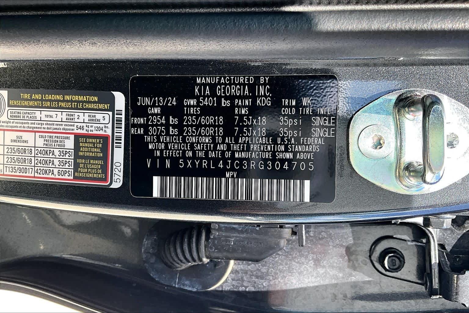 Used 2024 Kia Sorento S w/ Panoramic Sunroof Package FWD image 32