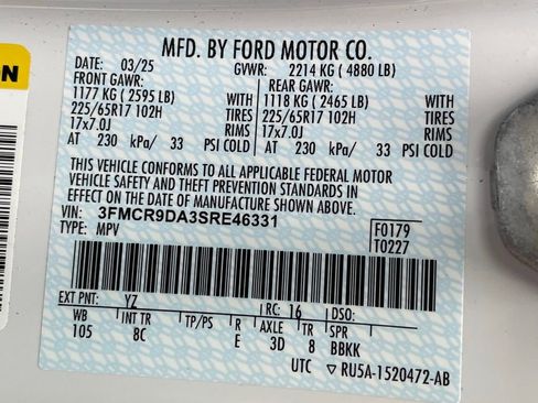 Used 2025 Ford Bronco Sport Badlands AWD/4WD image 18