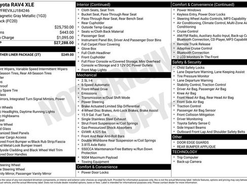 Used 2018 Toyota RAV4 XLE w/ All Weather Liner Package image 3